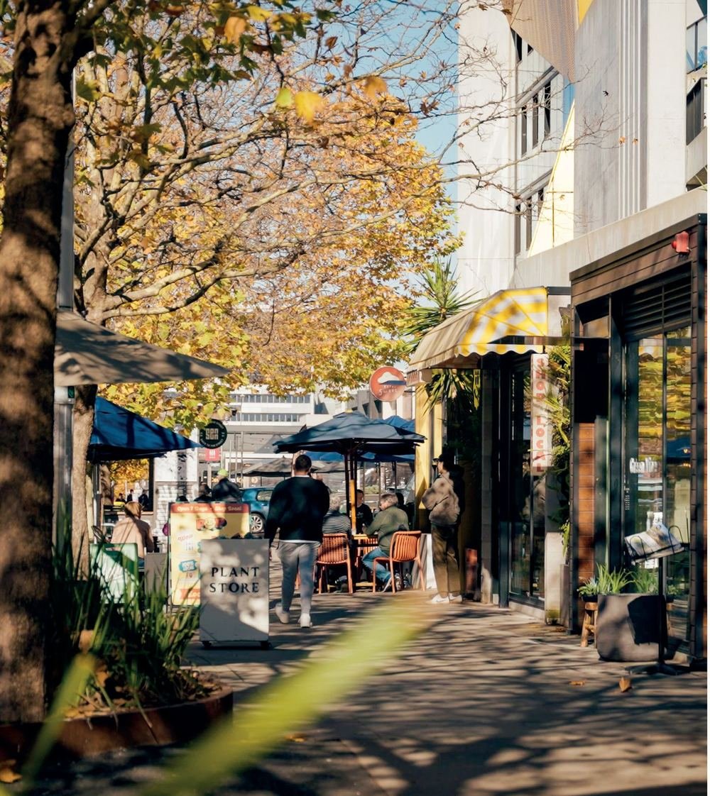 Artist’s impression of a Braddon street with outdoor dining